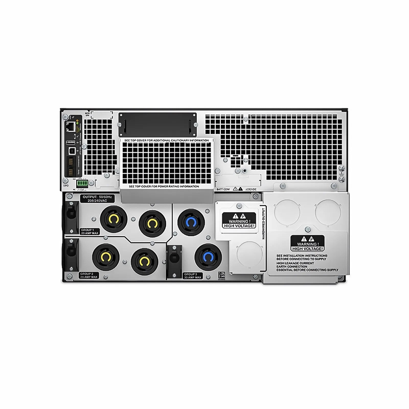Refurb Squared APC® Smart-UPS On-Line 10000VA/10000W Rackmount 6U UPS, 4x L6-20R+2x L6-30R NEMA Outlets, Network Card+SmartSlot and 1 Backup Battery Included