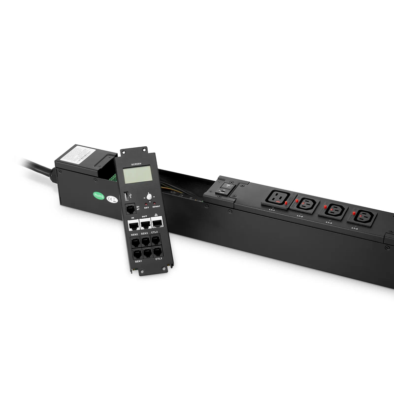 Refurb Squared 23kW 3-Phase 32A/415V Switched Rack PDU, 21 x C13 & 3 x C19 Outlets, IEC309 32A 3P+N+PE Plug, 10ft Cord, 0U Vertical