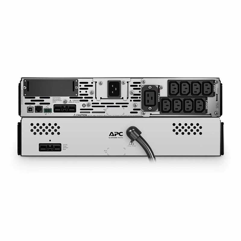 Refurb Squared APC® Smart-UPS X 2200VA Rack/tower Convertible UPS, 8x C13+1x C19 IEC Outlets, Network card and 1 Backup Battery Included