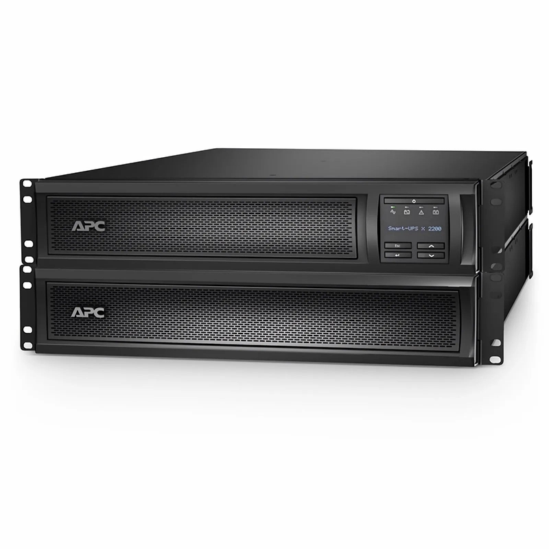 Refurb Squared APC® Smart-UPS X 2200VA Rack/tower Convertible UPS, 8x C13+1x C19 IEC Outlets, Network card and 1 Backup Battery Included