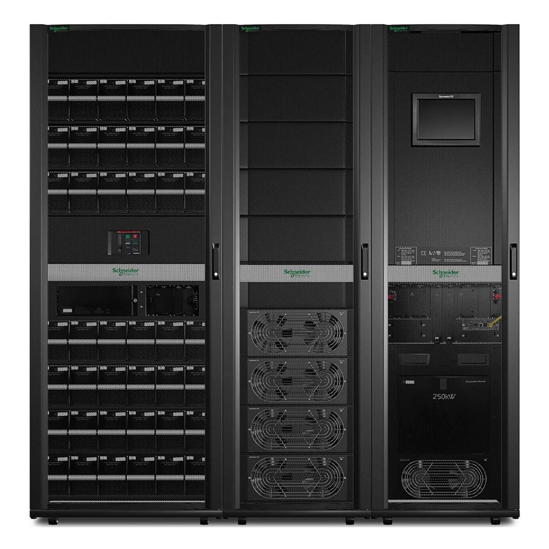 Refurb Squared APC Symmetra PX UPS, 100kW Scalable to 250kW with Power Modules, 400/480V, Hard Wire 4-wire Output (3PH+ G) & 5-wire Output (3PH+ N+ G), Parallel up to 4UPSs, Modular Architecture