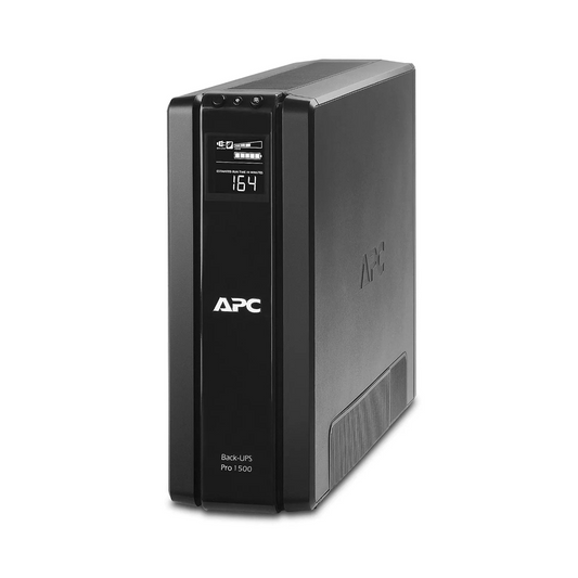 Refurb Squared APC Back-UPS Pro, 1500VA/865W, 120V, 10 x NEMA 5-15R Outlets, AVR, LCD, 1 Replaceable Battery Module Included, Tower