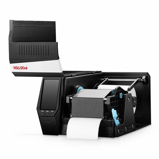 Refurb Squared Postek GX3 Industrial Label Printer with HEATA, 4.5" Color LCD Touch Screen, 300dpi, 8ips Print Speed