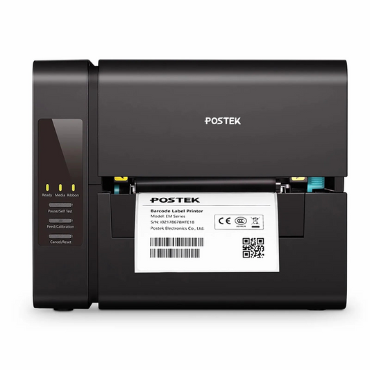 Refurb Squared Postek E300i Commercial Label Printer with HEATA, 4.5" Color LCD Touch Screen, 300dpi, 4ips Print Speed