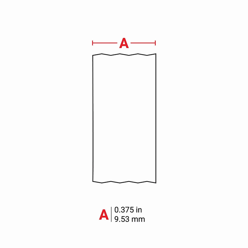 Refurb Squared 0.375in.Wx 252in.L Panel Labels with Ribbon for M210 and M211 Printers, Black on White