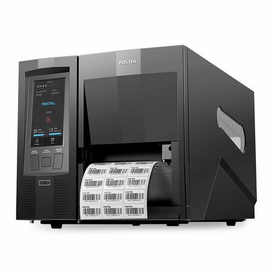 Refurb Squared Postek TX6 EXP Industrial Label Printer with HEATA, 4.5" Color LCD Touch Screen, 600dpi, 6ips Print Speed