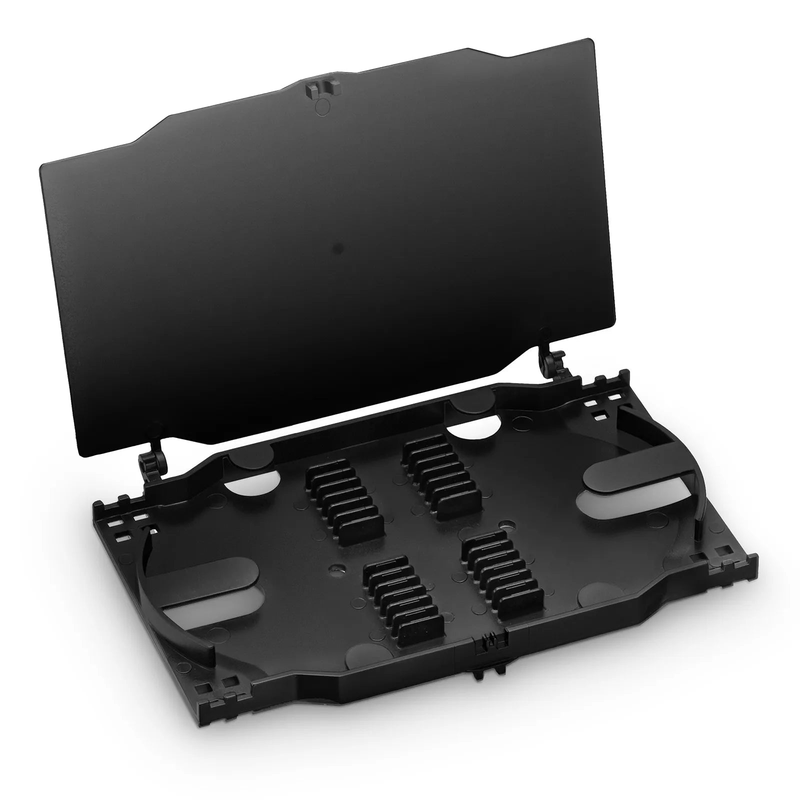 Refurb Squared 24 Fibers Fusion Splice Tray for Heat-Shrink Fusion Splices, 0.39" x 5.91" x 3.86", Suitable for FS-S024-4I4O-6-24F