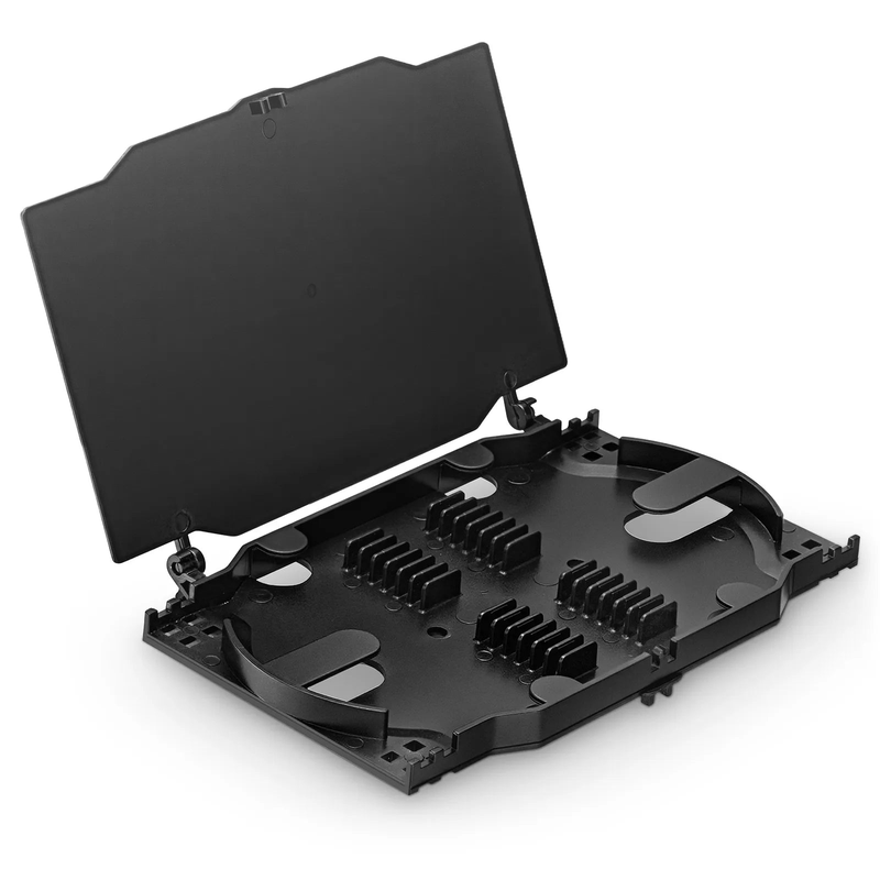 Refurb Squared 24 Fibers Fusion Splice Tray for Heat-Shrink Fusion Splices, 0.39" x 5.91" x 3.86", Suitable for FS-S024-4I4O-6-24F