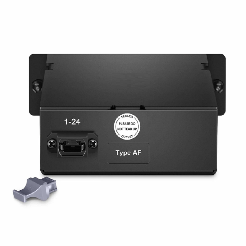 Refurb Squared FHDA MTP®-LC Cassette, OM4 Multimode, Type A, 12 Fibers, MTP®-12 (Male) to 6 x LC Duplex (Aqua), 0.35dB Max.