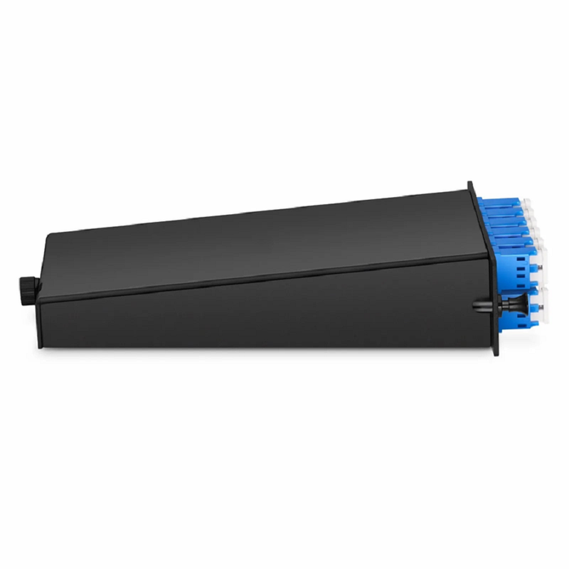 Refurb Squared FHDA LC Splice Cassette with Pigtails, 24 Fibers OS2 Single Mode,12 x LC UPC Duplex (Blue), 0.3dB Max.