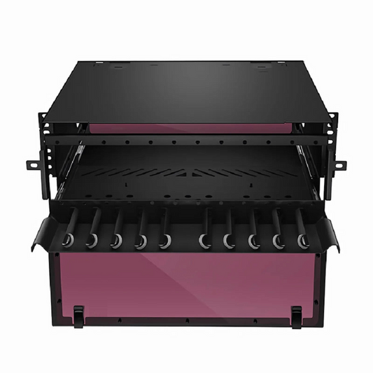 Refurb Squared FHDA High Density 4U Rack Mount Enclosure Unloaded, Sliding Drawer, Holds up to 12 x FHDA Cassettes, Panels or Splice Trays, 432 Fibers (LC)