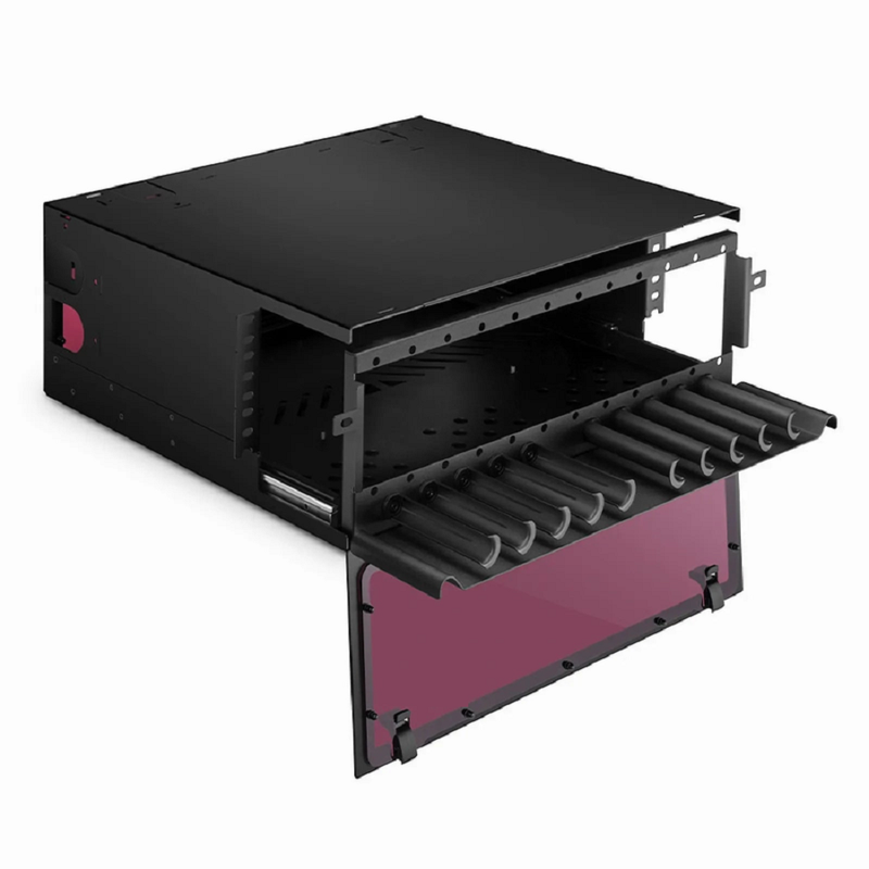 Refurb Squared FHDA High Density 4U Rack Mount Enclosure Unloaded, Sliding Drawer, Holds up to 12 x FHDA Cassettes, Panels or Splice Trays, 432 Fibers (LC)