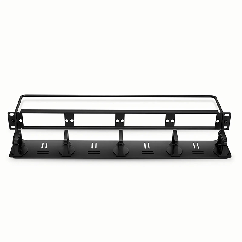 Refurb Squared FHDA High Density 1U Rack Mount Blank Enclosure Unloaded, Detachable Cable Management Lacer Panel and Bar, Holds up to 4 x FHDA Panels, 144 Fibers (LC)