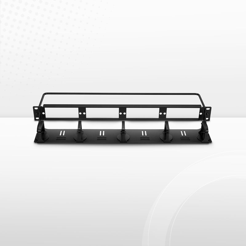 Refurb Squared FHDA High Density 1U Rack Mount Blank Enclosure Unloaded, Detachable Cable Management Lacer Panel and Bar, Holds up to 4 x FHDA Panels, 144 Fibers (LC)