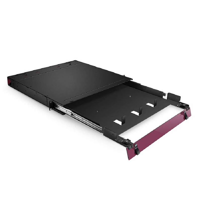 Refurb Squared FHDA High Density 1U Rack Mount Enclosure Unloaded, Sliding Drawer, Holds up to 4 x FHDA Cassettes, Panels, or Splice Trays, 144 Fibers (LC)