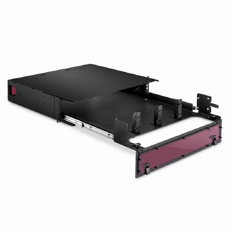 Refurb Squared FHDA High Density 2U Rack Mount Enclosure Unloaded, Sliding Drawer, Holds up to 8 x FHDA Cassettes, Panels or Splice Trays, 288 Fibers (LC)