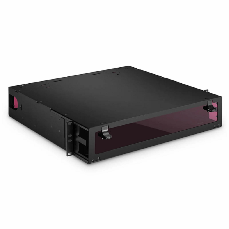 Refurb Squared FHDA High Density 2U Rack Mount Enclosure Unloaded, Sliding Drawer, Holds up to 8 x FHDA Cassettes, Panels or Splice Trays, 288 Fibers (LC)