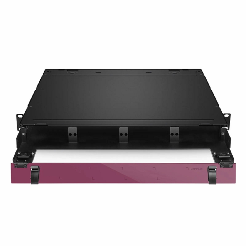 Refurb Squared FHDA High Density 1U Rack Mount Enclosure Unloaded, Sliding Drawer, Holds up to 4 x FHDA Cassettes, Panels, or Splice Trays, 144 Fibers (LC)