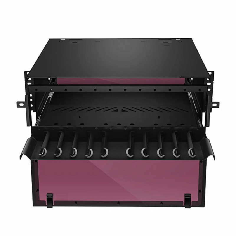 Refurb Squared FHDA High Density 4U Rack Mount Enclosure Unloaded, Sliding Drawer, Holds up to 12 x FHDA Cassettes, Panels or Splice Trays, 432 Fibers (LC)