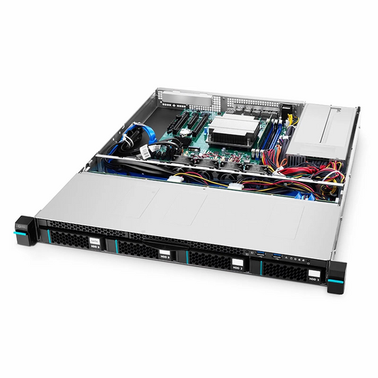 Refurb Squared RS3110, 1U Rack Server, 1 x IntelA® XeonA® Scalable Processor, 1 x 16GB of Memory, 1 x 3.5'' Hot-swap SATA Drive Bays, 2 x RJ45 1GbE Ports, 450W Redundant