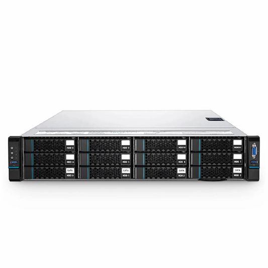 Refurb Squared RS7250, 2U Rack Server, 2 x IntelA® XeonA® Scalable Processors, 2 x 32GB of Memory, 2 x 2.5'' Hot-swap SATA SSD Drive Bays, 2 x RJ45 1GbE Ports, 800W Redundant