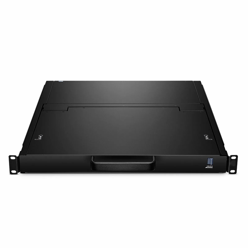 Refurb Squared 8-Port Cat5 1U Rack-Mount KVM Over IP Switch with 19" LED, 8 x RJ45 to VGA Interface Modules Included