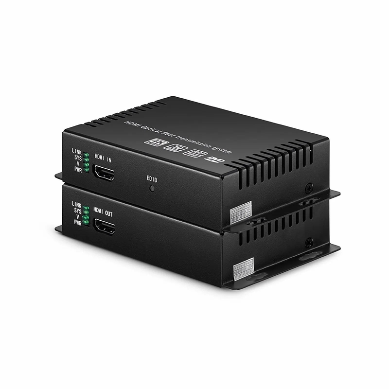 Refurb Squared 4K HDMI Extender Set with Audio, EDID and RS232 via Single LC Fiber for 10km