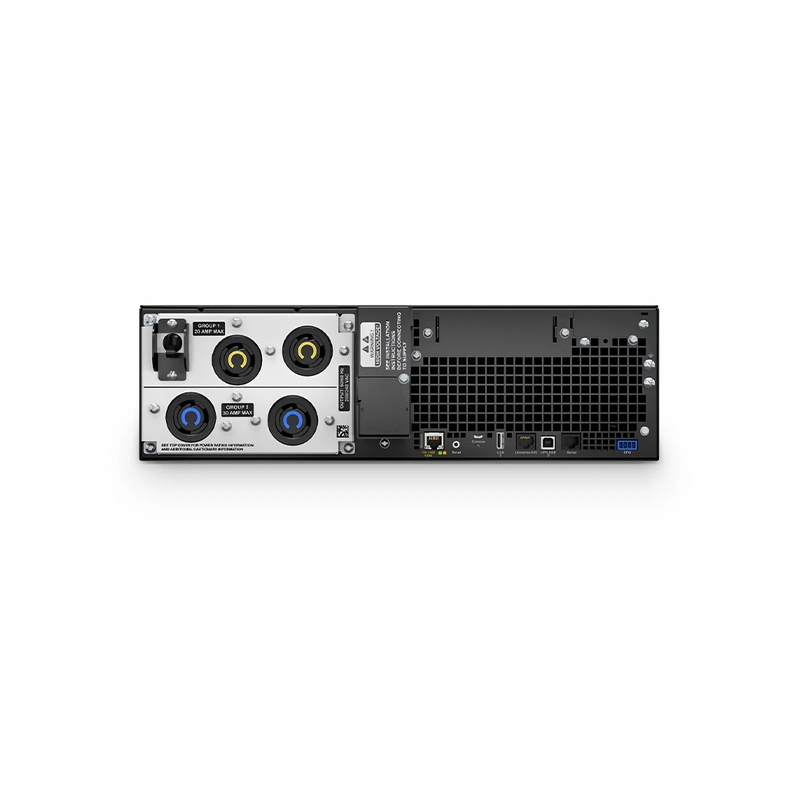 Refurb Squared APC® Smart-UPS On-Line 5400VA Rackmount 3U UPS, 2x L6-20R+2x L6-30R NEMA Outlets, Network Card+SmartSlot and 1 Backup Battery Included
