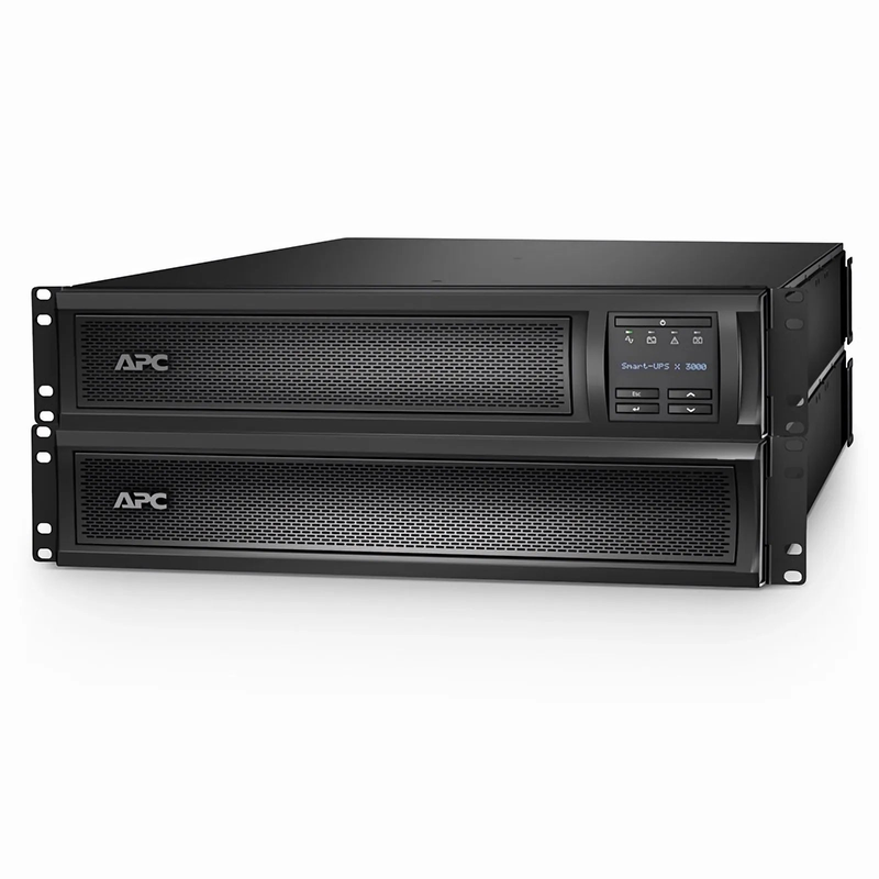 Refurb Squared APC® Smart-UPS X 3000VA Rack/tower Convertible UPS, 3x 5-15R+3x 5-20R+1x L5-30R NEMA Outlets, NMC and 1 Backup Battery Included