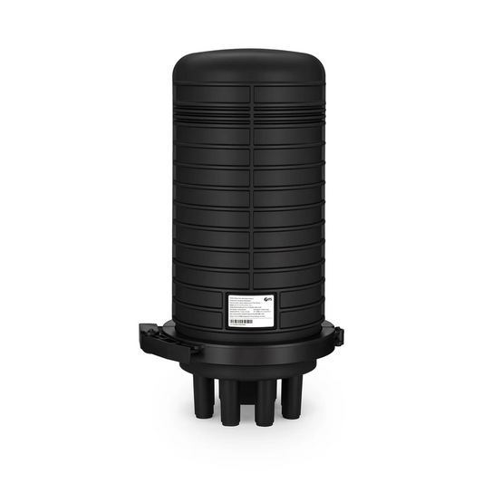 Refurb Squared 240 Fibers 1In-6Out Dome Fiber Optic Splice Closure, Heat Shrink Seal, with 1 Pre-installed Fusion Splice Tray