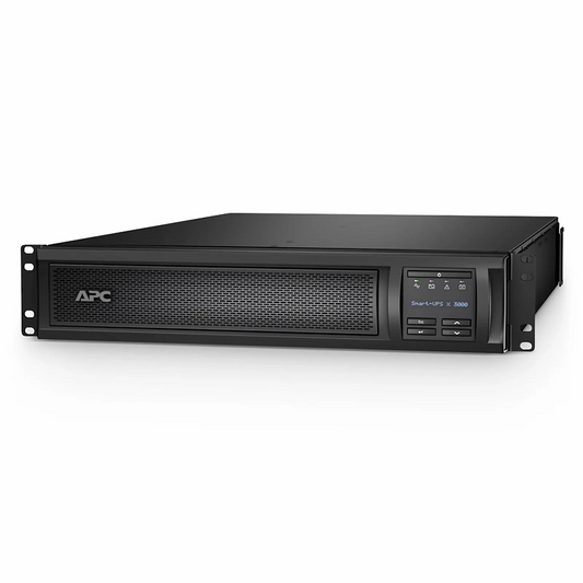 Refurb Squared APC® Smart-UPS X 3000VA Rack/tower Convertible UPS, 3x 5-15R+3x 5-20R+1x L5-30R NEMA Outlets, NMC and 1 Backup Battery Included