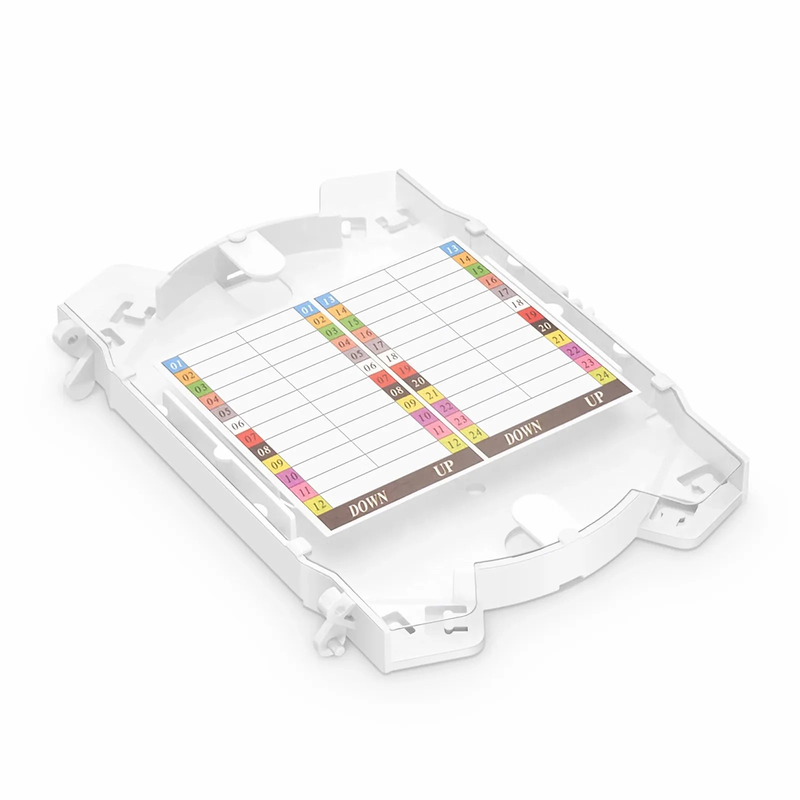 Refurb Squared 24 Fibers Fusion Splice Tray for Horizontal Splice Closure