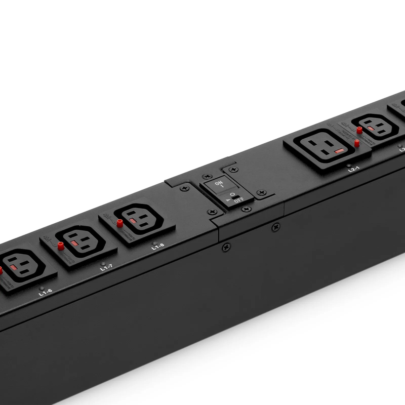 Refurb Squared 23kW 3-Phase 32A/415V Switched Rack PDU, 21 x C13 & 3 x C19 Outlets, IEC309 32A 3P+N+PE Plug, 10ft Cord, 0U Vertical