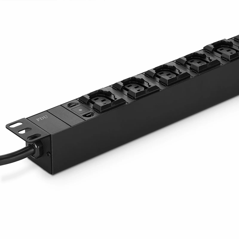 Refurb Squared 1.92kW Single-Phase 16A/120V Basic Rack PDU, 6 x C13 & 2 x C19 Outlets, IEC320 C20 Plug, 10ft Cord, 1U Rack-Mount
