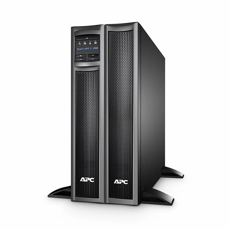 Refurb Squared APC® Smart-UPS X 1000VA Rack/tower Convertible UPS, 8x 5-15R NEMA Outlets, SmartConnect port and 1 Backup Battery Included