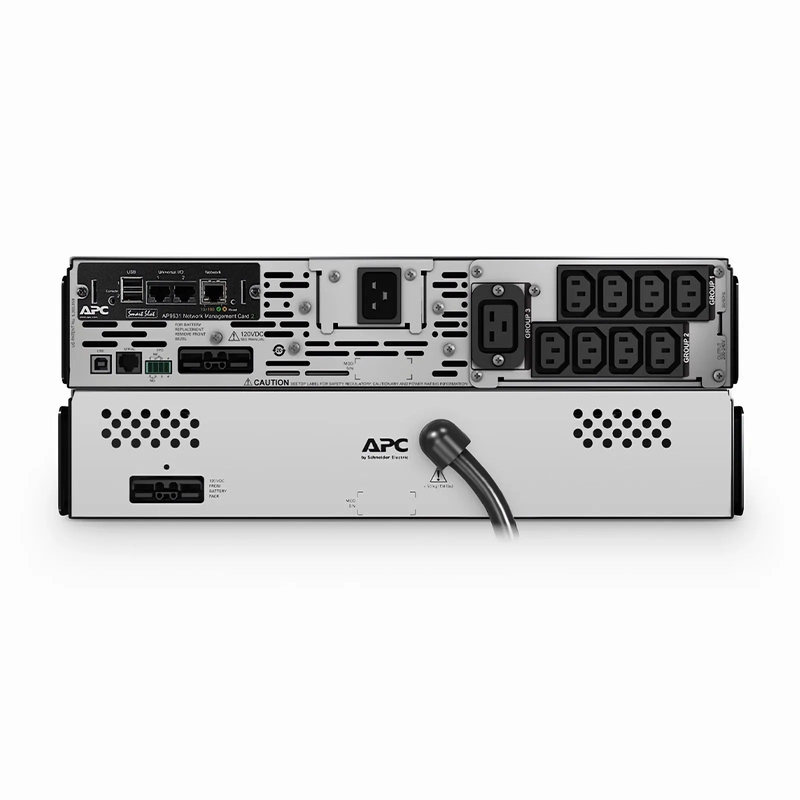 Refurb Squared APC® Smart-UPS X 3000VA Rack/tower Convertible UPS, 8x C13+1x C19 IEC Outlets™Network Card and 1 Backup Battery Included