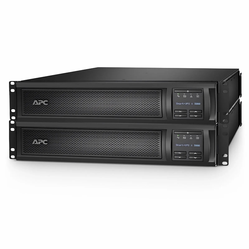 Refurb Squared APC® Smart-UPS X 3000VA Rack/tower Convertible UPS, 8x C13+1x C19 IEC Outlets™Network Card and 1 Backup Battery Included