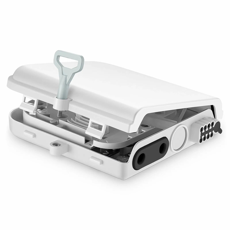 Refurb Squared 8-fiber Optic Terminal Box, SC Simplex/LC Duplex, IP55, Wall/Pole Mount, Indoor and Outdoor