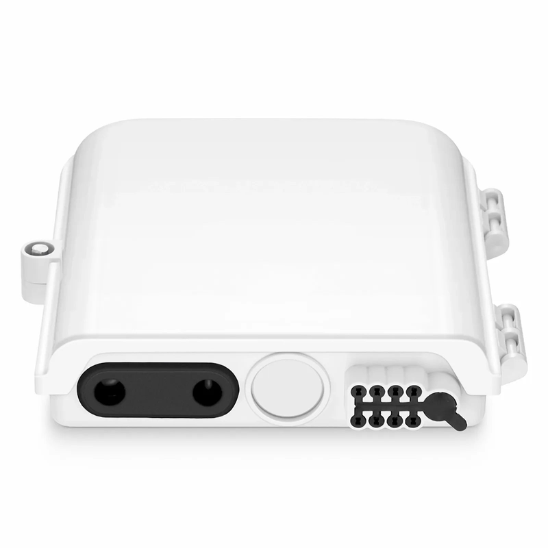 Refurb Squared 8-fiber Optic Terminal Box, SC Simplex/LC Duplex, IP55, Wall/Pole Mount, Indoor and Outdoor