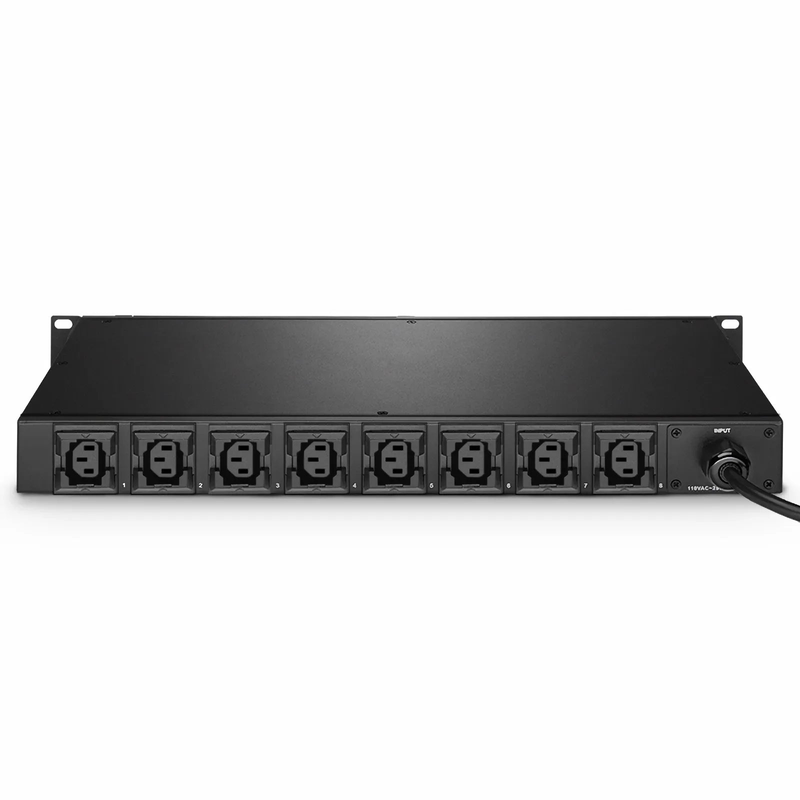 Refurb Squared 1.20kW Single-Phase 10A/120V Monitored Rack PDU, 8 x C13 Outlets, IEC320 C14 Plug, 6.6ft Cord, 1U Rack-Mount