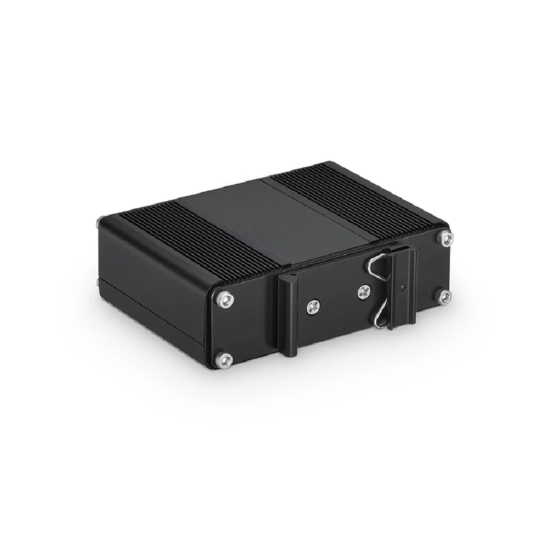 Refurb Squared Unmanaged 4 x 10/100/1000Base-T RJ45 to 1 x 100/1000Base-X SFP Gigabit Ethernet PoE++ with PSE and PD Media Converter