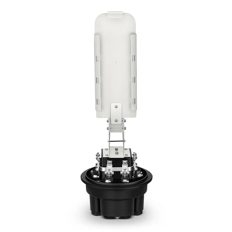 Refurb Squared 288 Fibers 1In-6Out Dome Fiber Optic Splice Closure, Mechanical Seal, with 1 Pre-installed Fusion Splice Tray
