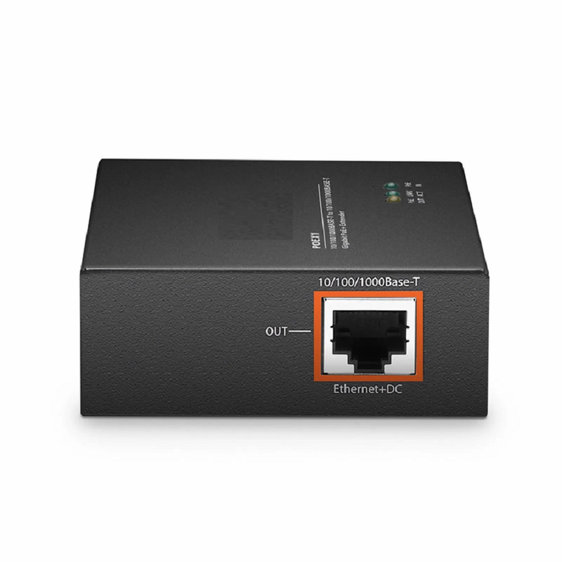 Refurb Squared 2 Ports 10/100/1000M Gigabit PoE+ Extender, 1 in 1 out, Din-rail/Wall mountable, IEEE 802.3at/802.3af, 0 to 50A°C