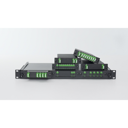 Refurb Squared 1 x 16 PLC Fiber Splitter, Standard LGX Cassette, LC/APC, Singlemode