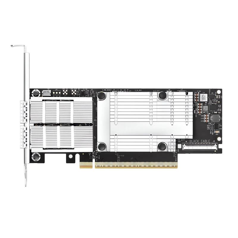 Refurb Squared NVIDIA Mellanox MCX755106AS-HEAT ConnectXA®-7 InfiniBand & Ethernet Adapter Card 200GbE/NDR200, Dual-Port QSFP112, PCIe 5.0 x16, with x16 PCIe Extension Option, Secure Boot, Tall&Short Bracket