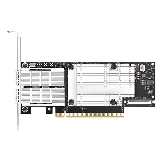 Refurb Squared NVIDIA Mellanox MCX755106AS-HEAT ConnectXA®-7 InfiniBand & Ethernet Adapter Card 200GbE/NDR200, Dual-Port QSFP112, PCIe 5.0 x16, with x16 PCIe Extension Option, Secure Boot, Tall&Short Bracket