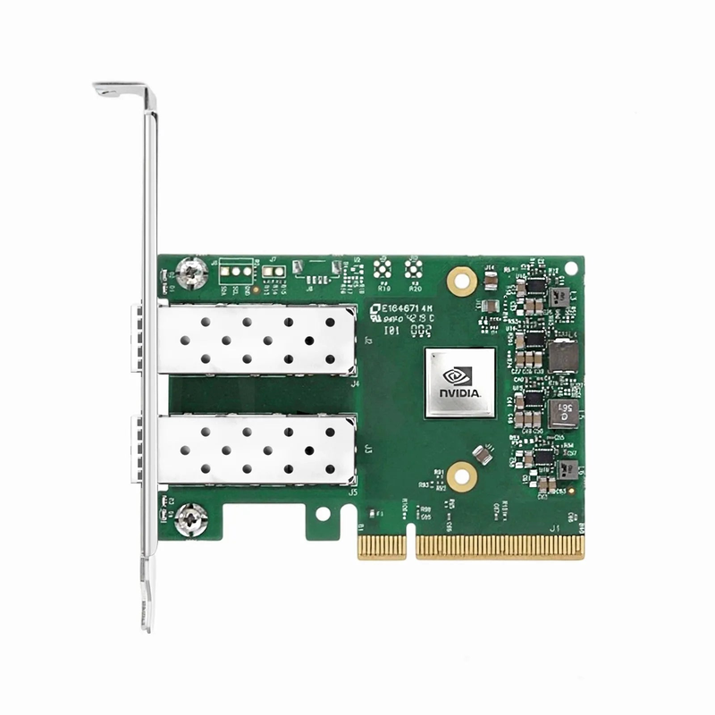 Refurb Squared NVIDIA Mellanox MCX631102AS-ADAT ConnectXA®-6 Lx EN Adapter Card, 25GbE Dual-Port SFP28, PCIe 4.0 x 8, Secure Boot, No Crypto, Tall&Short Bracket