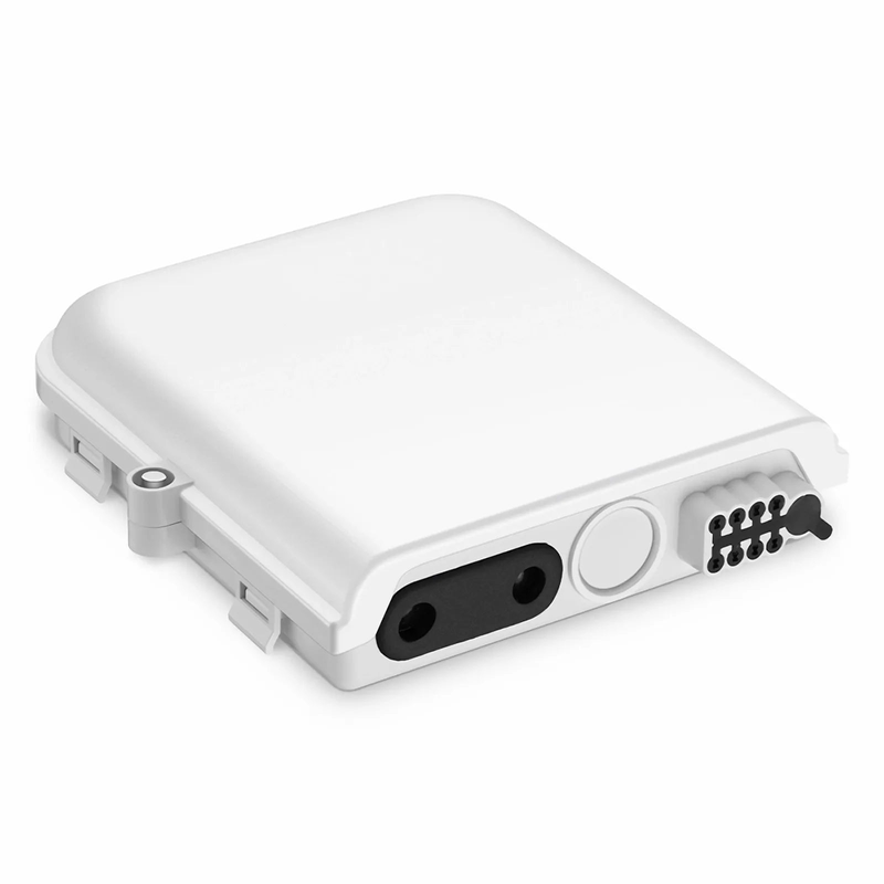 Refurb Squared 8-fiber Optic Terminal Box, SC Simplex/LC Duplex, IP55, Wall/Pole Mount, Indoor and Outdoor