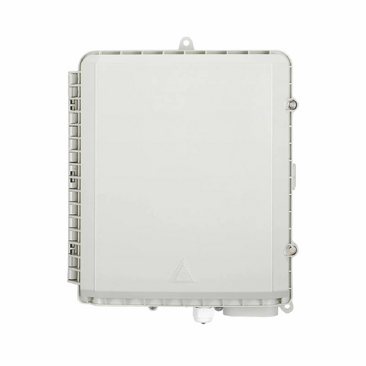 Refurb Squared 16 Fibers Optic Distribution Box, SC/A, Plastic, Wall/Pole Mount, Indoor and Outdoor