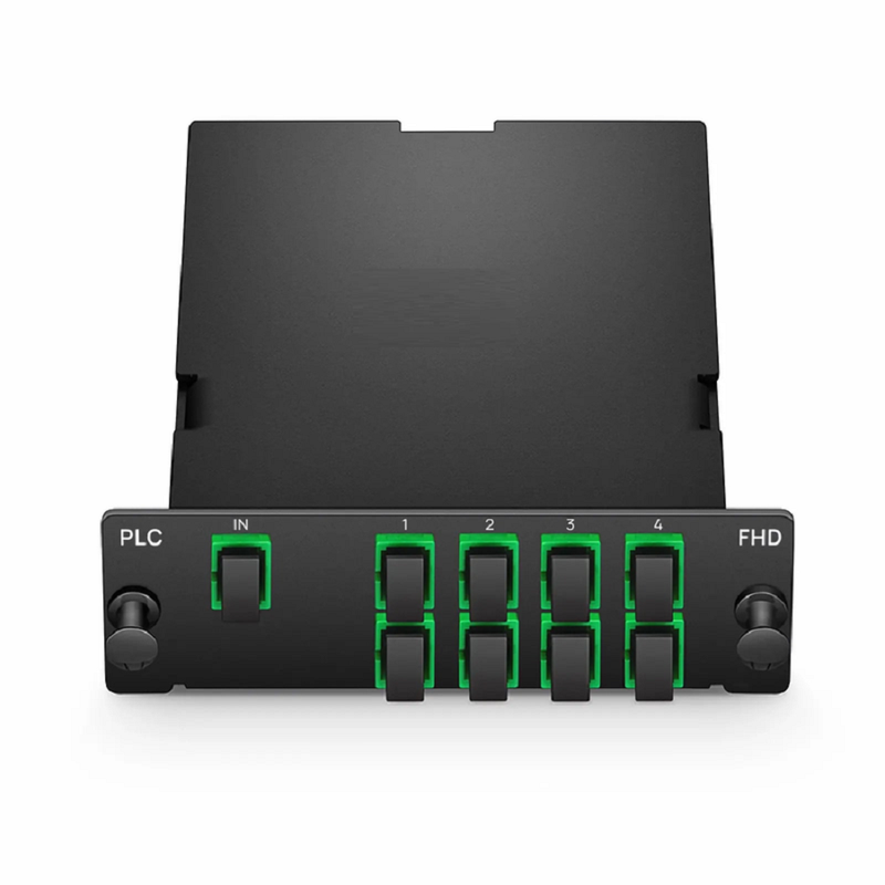 Refurb Squared 1 x 8 PLC Fiber Splitter, Standard FHD Cassette SC/APC, Singlemode, for Optical LAN